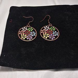 Flower VINTAGE BOHEMIAN EARRINGS
